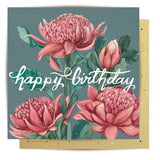 Lalaland - Birthday Waratah Greeting Card