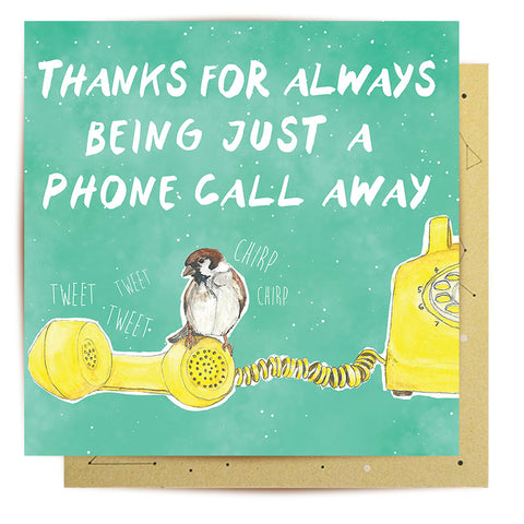 Lalaland - Phone Call Away Greeting Card