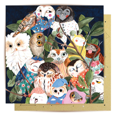 Lalaland - Owls Greeting Card