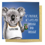 Lalaland - True Blue Greeting Card