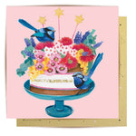 Lalaland - Birthday Bird Cake Greeting Card