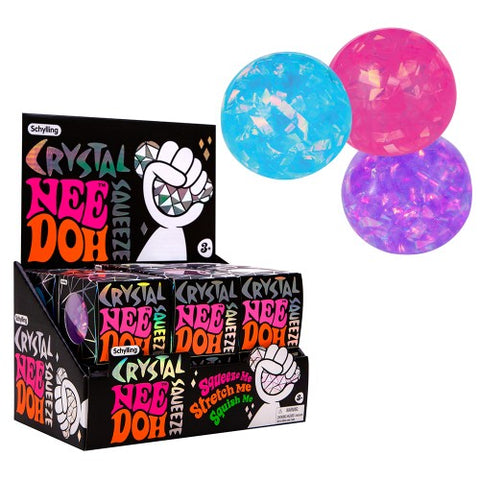 Schylling - Crystal Nee-Doh Stress Ball, Assorted Colours