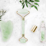 IS GIFT - Crystal Rejuvenating Beauty Tools Giftbox, Jade/Rose Quartz