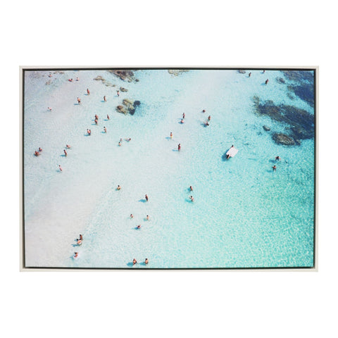 Splosh - Coastal Beach Framed Canvas