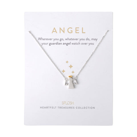 Splosh - Heartfelt Treasures Sterling Silver Necklace, Angel