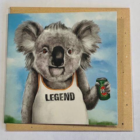 Lalaland - Mini Greeting Card, Legend Koala