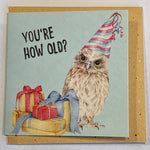 Lalaland - Mini Greeting Card, Party Owl