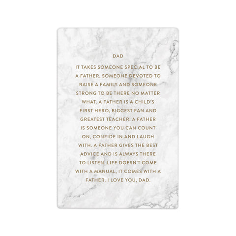 Splosh - Life Quotes Ceramic Keepsake Plaque, Dad