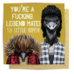 Lalaland - Fucking Legend Greeting Card