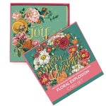 Lalaland - Delux Christmas Card Set, Floral Explosion