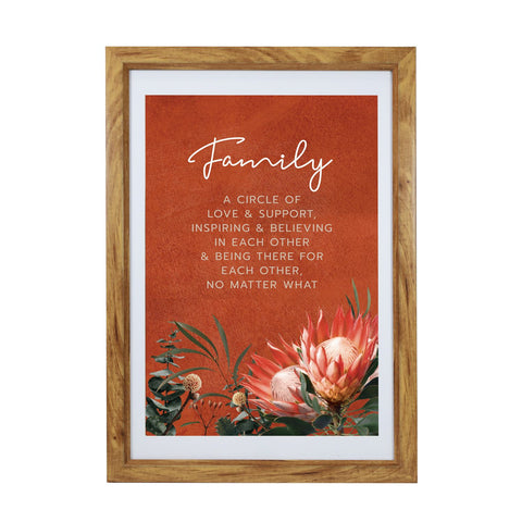 Splosh - Native Framed Print, Family