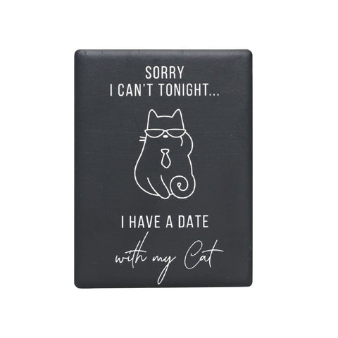 Splosh - Pet Ceramic Magnet, Date With My Cat