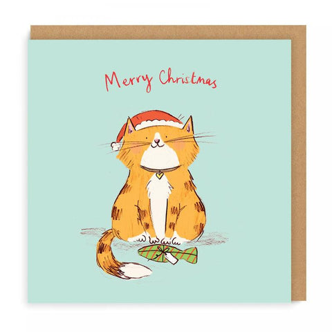 Ohh Deer - Merry Christmas Cat Greeting Card