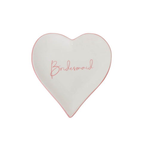 Splosh - Wedding Collection Heart Trinket Plate, Bridesmaid