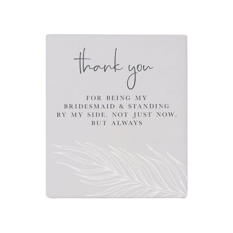 Splosh - Wedding Collection Keepsake Plaque, My Bridesmaid